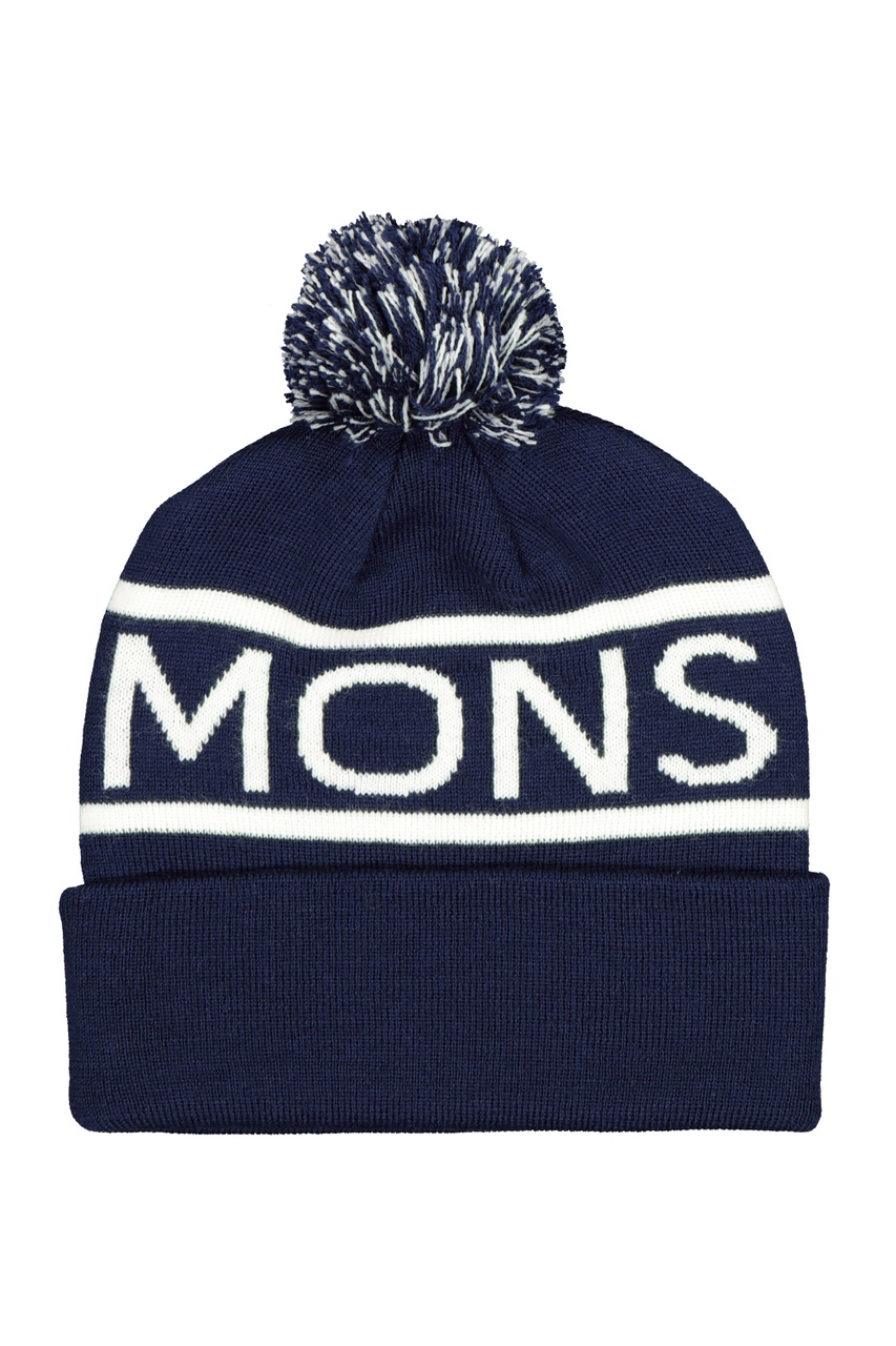 Caciula Merino Unisex Mons Royale Pom Pom Navy/White Bluemarin