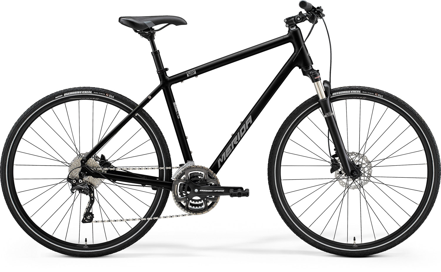 Bicicleta trekking pentru barbati Merida Crossway 300 Negru/Argintiu 2022