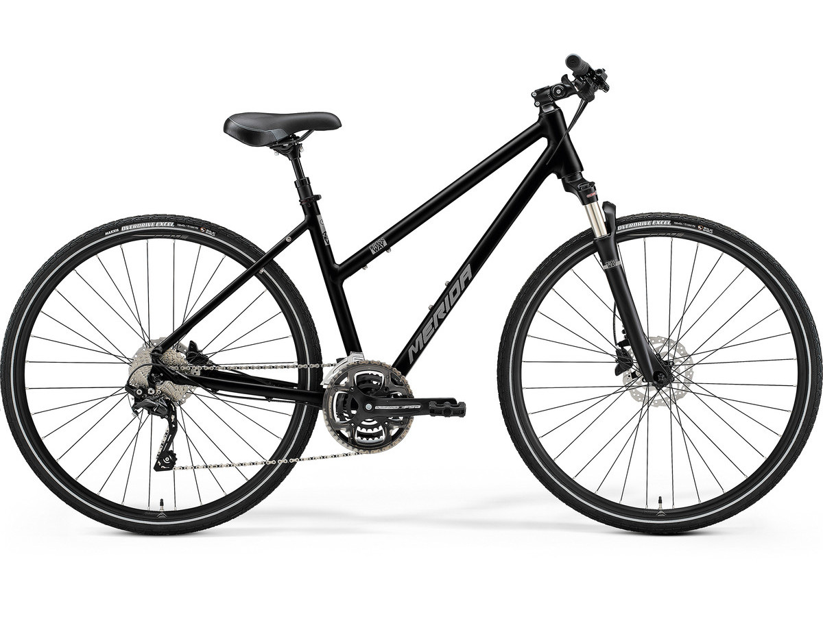Bicicleta de trekking/oras pentru femei Merida Crossway 300 Lady Negru Lucios(Argintiu Mat) 2021 biciclop.eu imagine noua