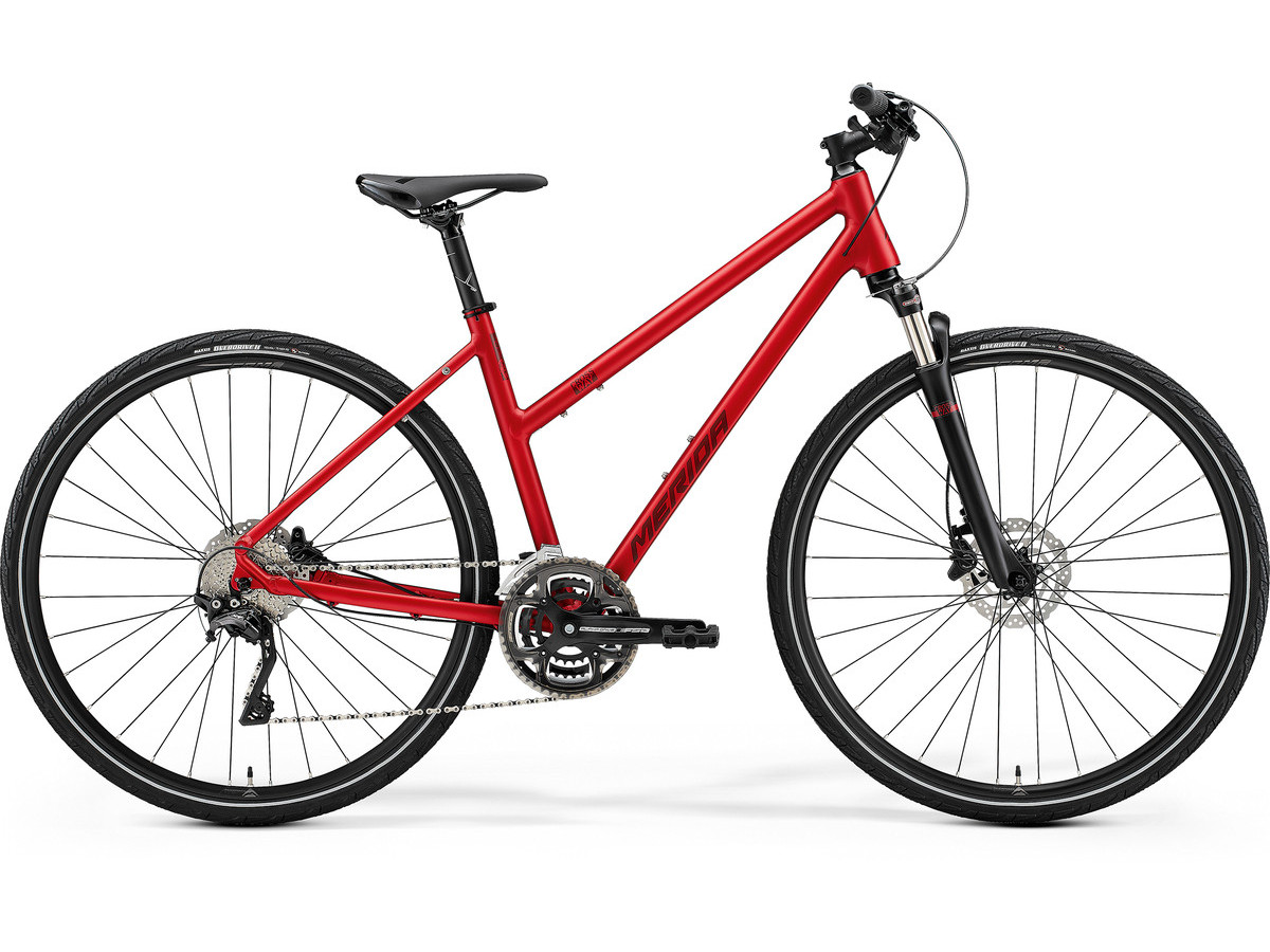 Bicicleta de trekking/oras pentru femei Merida Crossway Lady 500 Rosu burgund 2021 biciclop.eu imagine noua