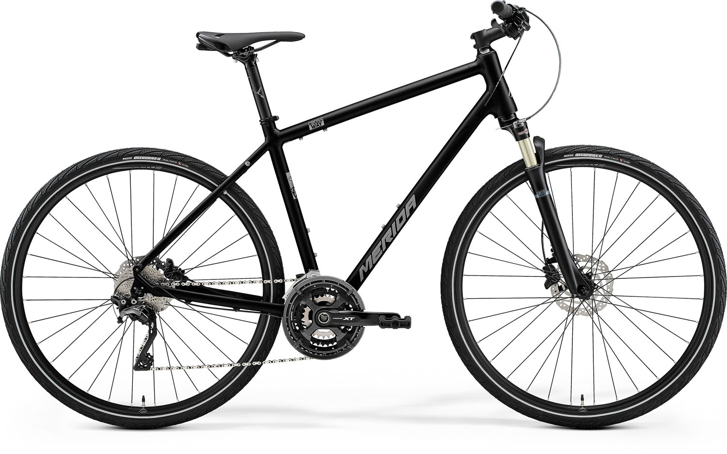 Bicicleta trekking pentru barbati Merida Crossway XT-Edition Negru/Argintiu 2022