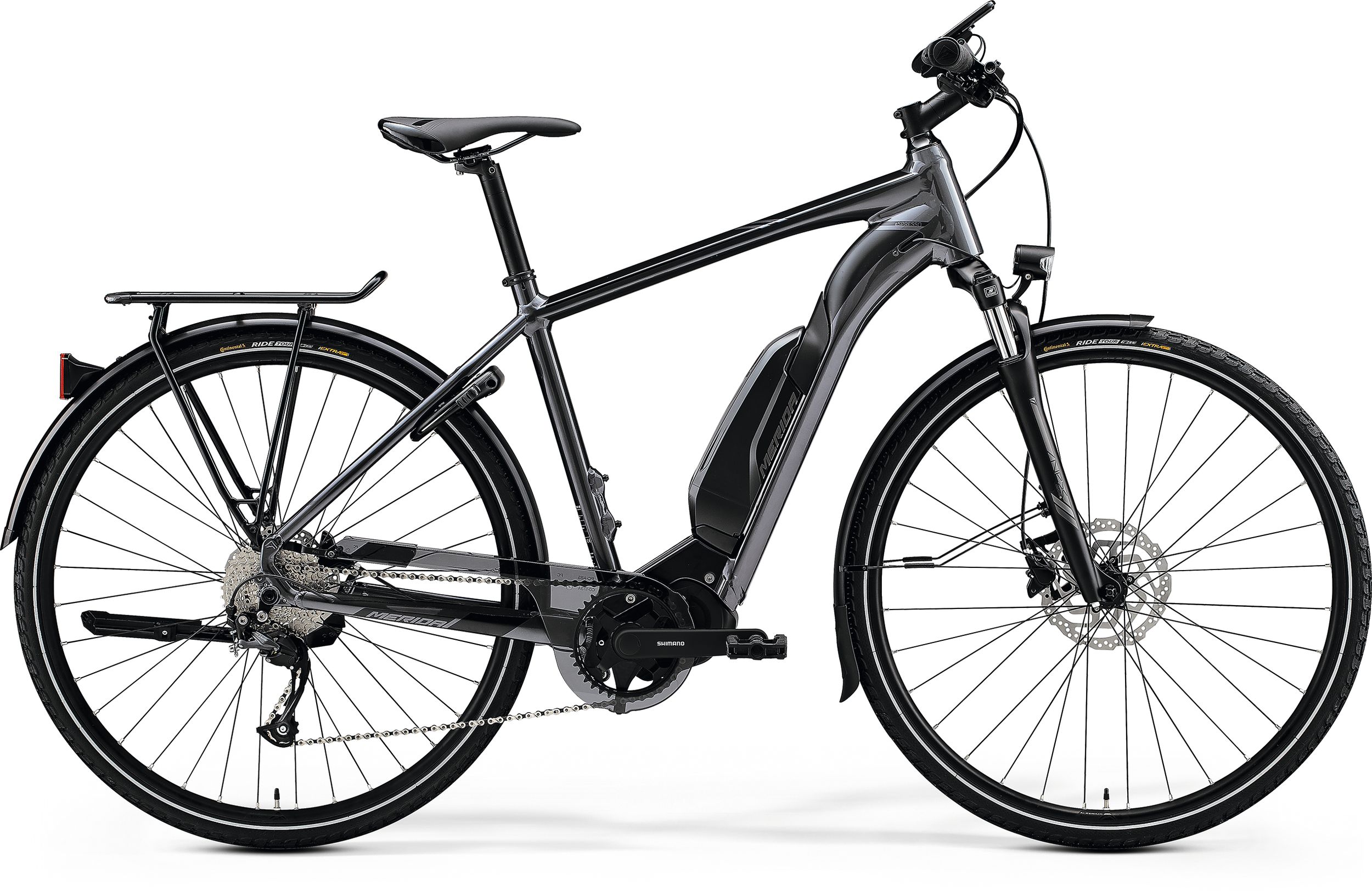 Bicicleta Electrica de Trekking/City Merida eSpresso 300 SE EQ 504Wh Argintiu/Negru 2023