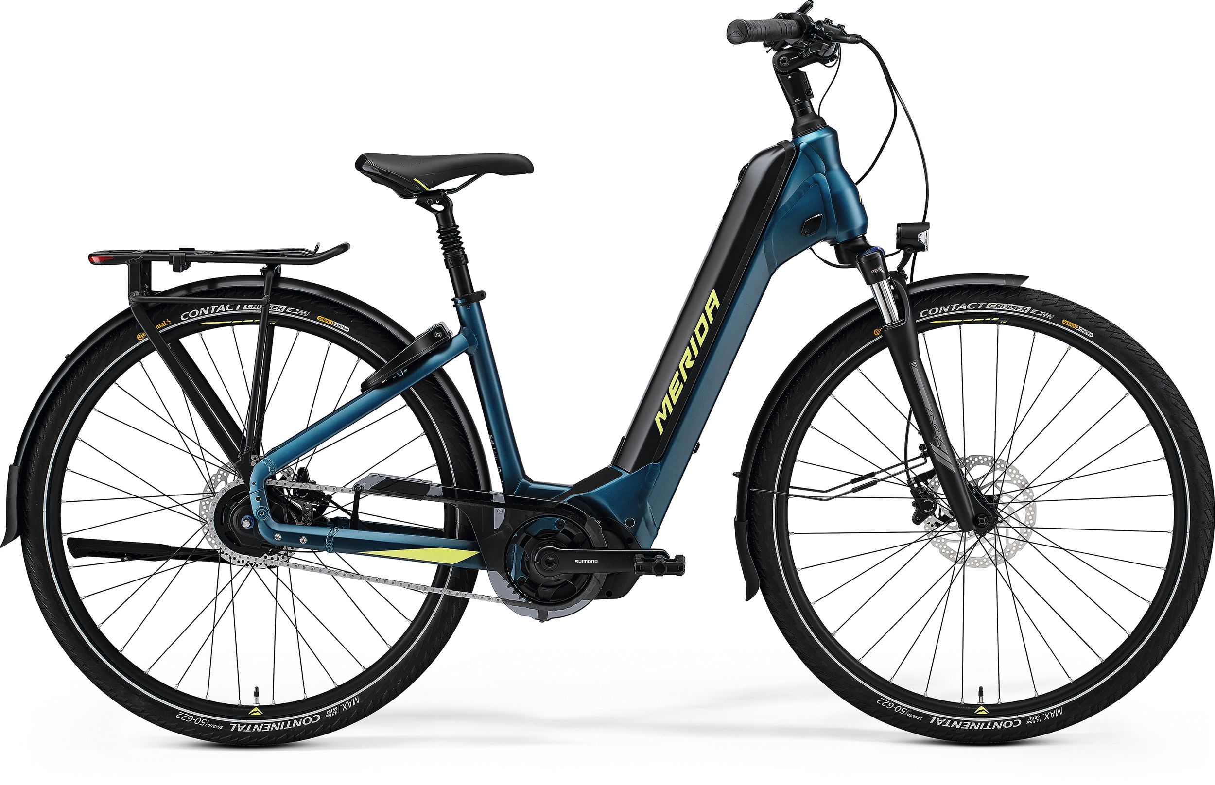 Bicicleta Electrica de Trekking/City Merida eSpresso City 700 EQ Turcoaz/Albastru 2023