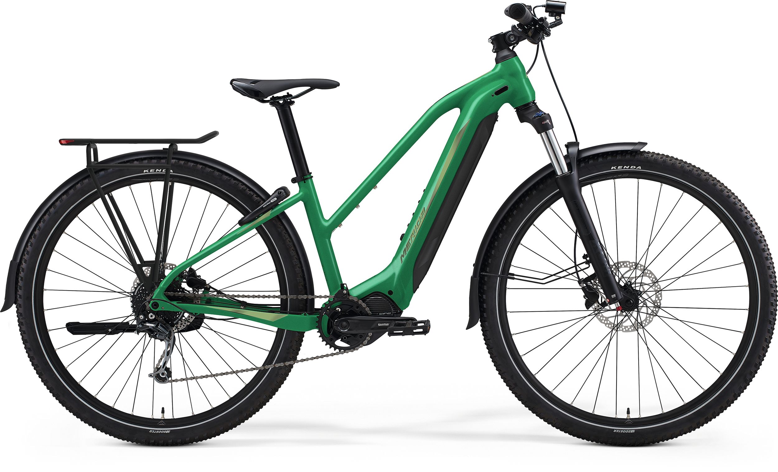 Bicicleta Electrica MTB Merida eBig Tour 400 EQ Verde Evergreen 2023