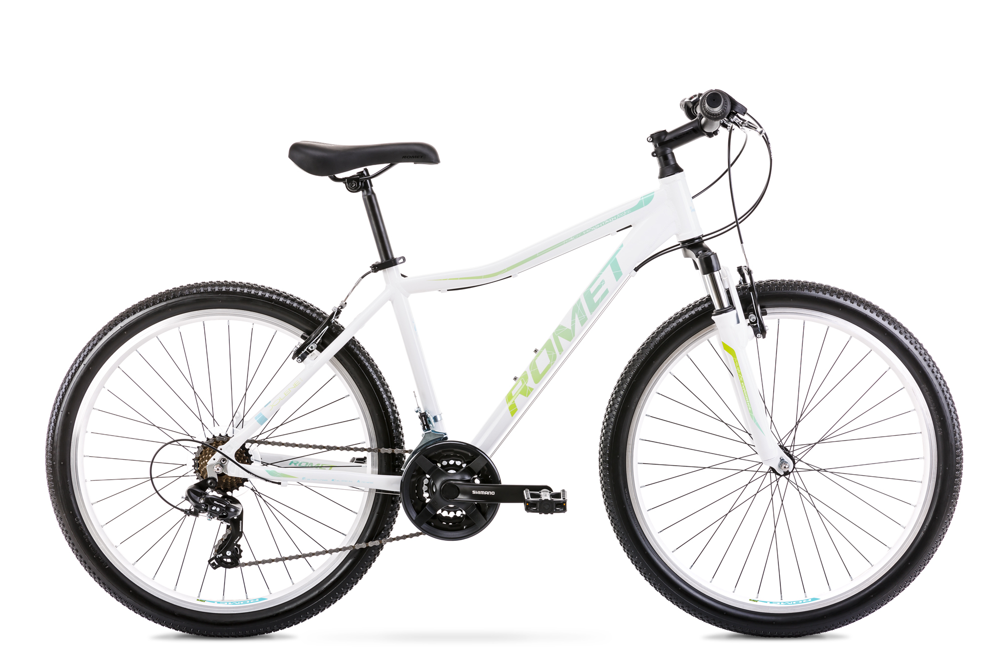Bicicleta de munte pentru femei Romet Jolene 6.0 Alb/Albastru/Verde 2022 Romet biciclop.eu