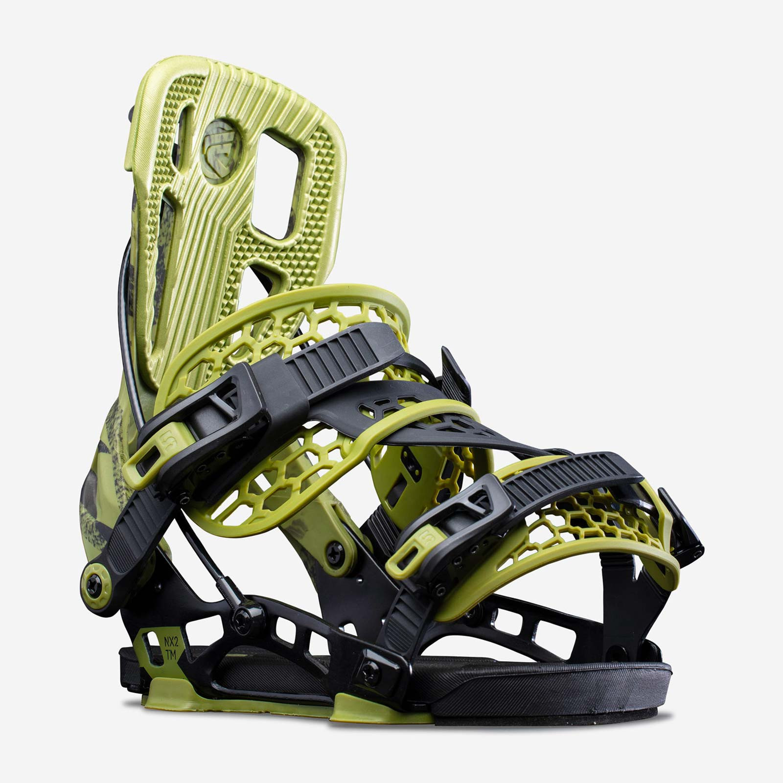 Legaturi Snowboard Barbati Flow NX2-TM Hybrid Camoss Negru/Verde 21/22