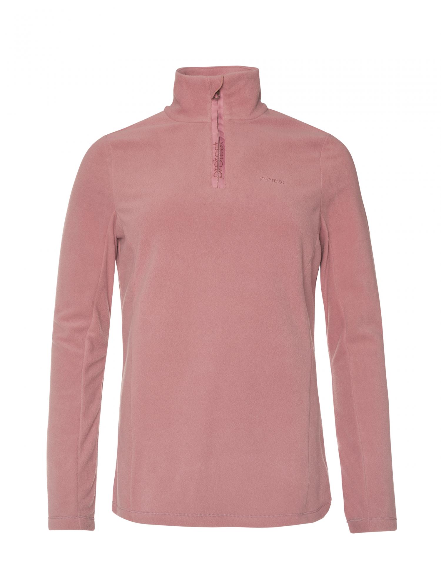 Mid Layer Femei Protest Mutez 1/4 Zip Top Pink Tulip Lila