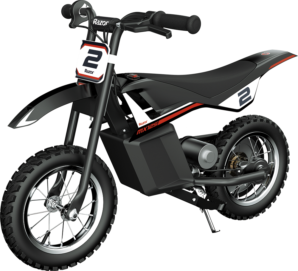 Motocicleta electrica pentru copii +7 ani Razor MX125 Dirt Rocket Negru/Rosu Razor biciclop.eu