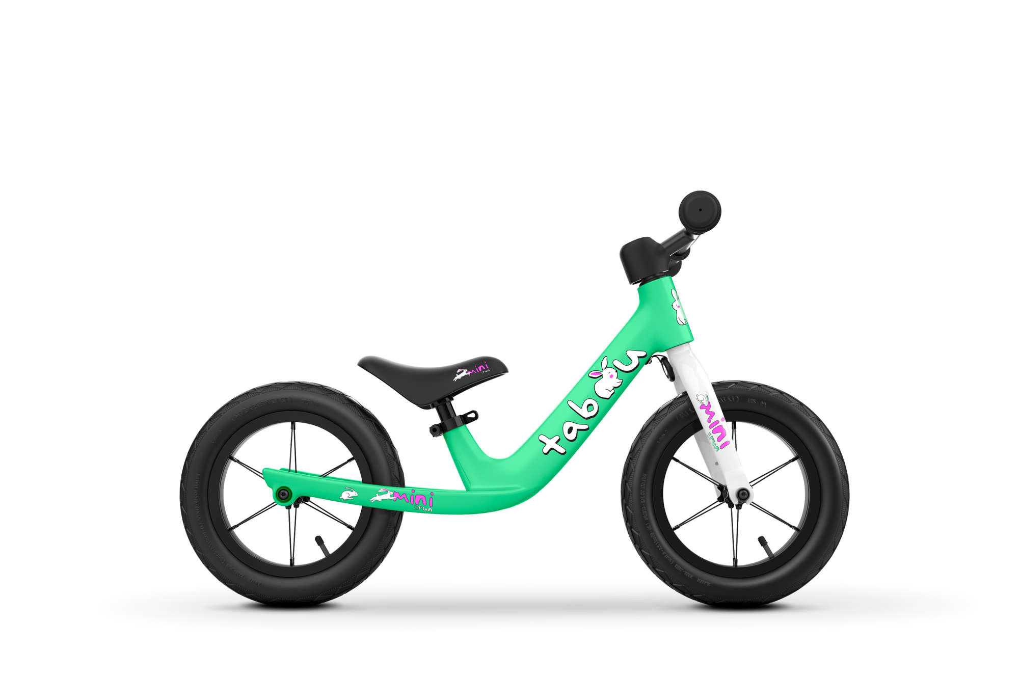 Bicicleta fara pedale pentru copii Tabou Mini Run 12 Verde menta 2022 Tabou biciclop.eu