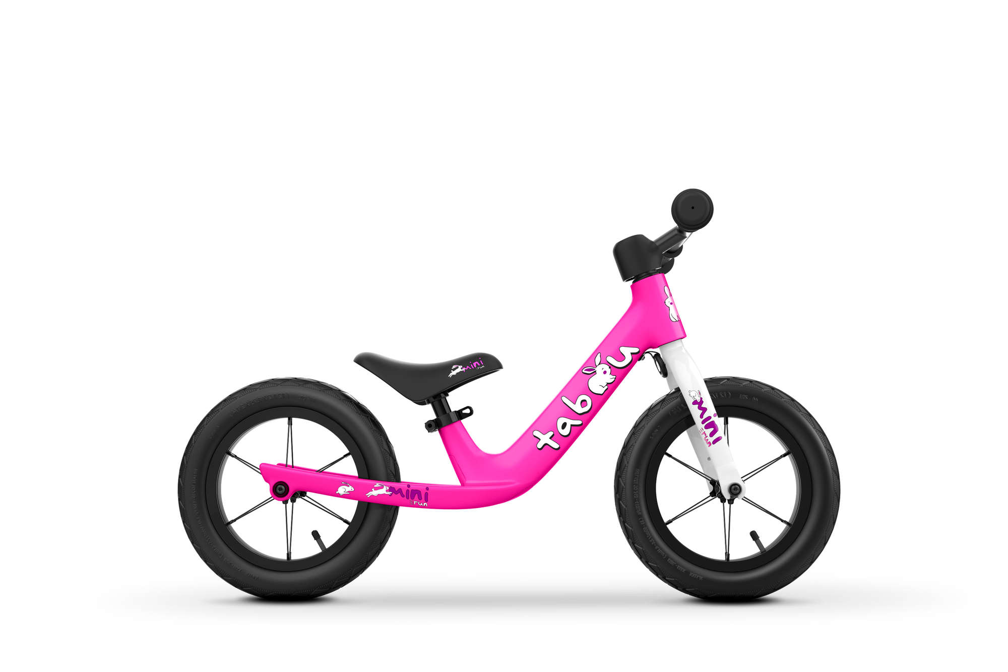 Bicicleta fara pedale pentru copii Tabou Mini Run 12 Roz 2022 Tabou biciclop.eu