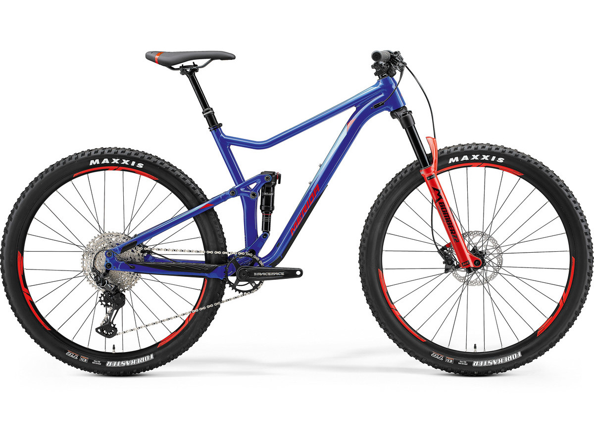 Bicicleta Full suspension unisex Merida One Twenty 600 Bleumarin(Rosu/Albastru) 2021