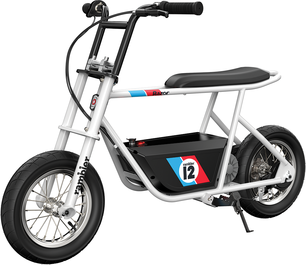 Scuter electric pentru copii +13 ani Razor Rambler 12 Alb Razor biciclop.eu