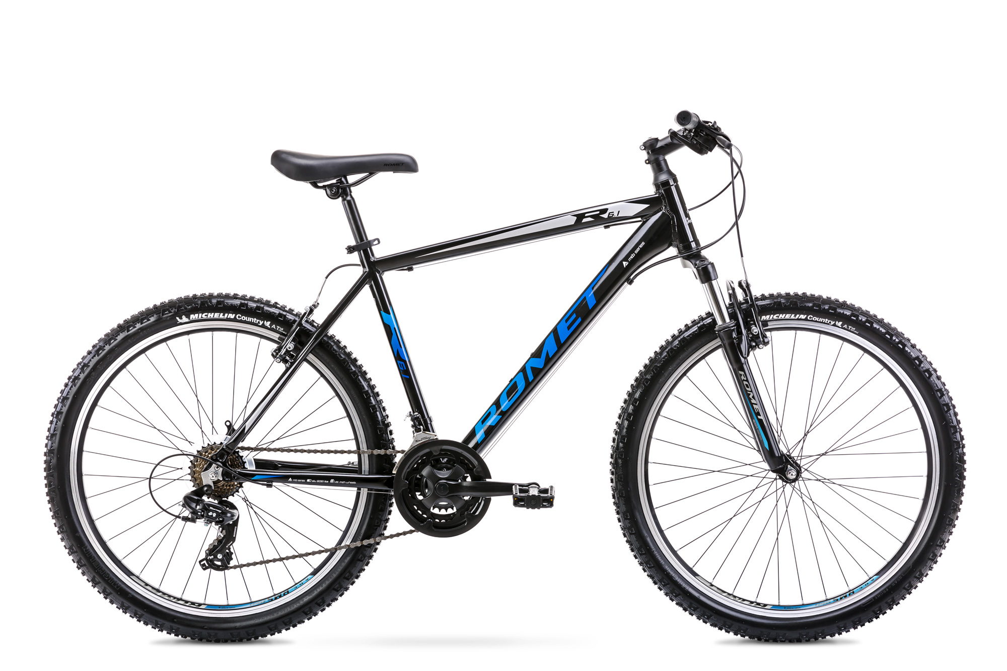Bicicleta de munte pentru barbati Romet Rambler R6.1 Negru/Albastru 2022