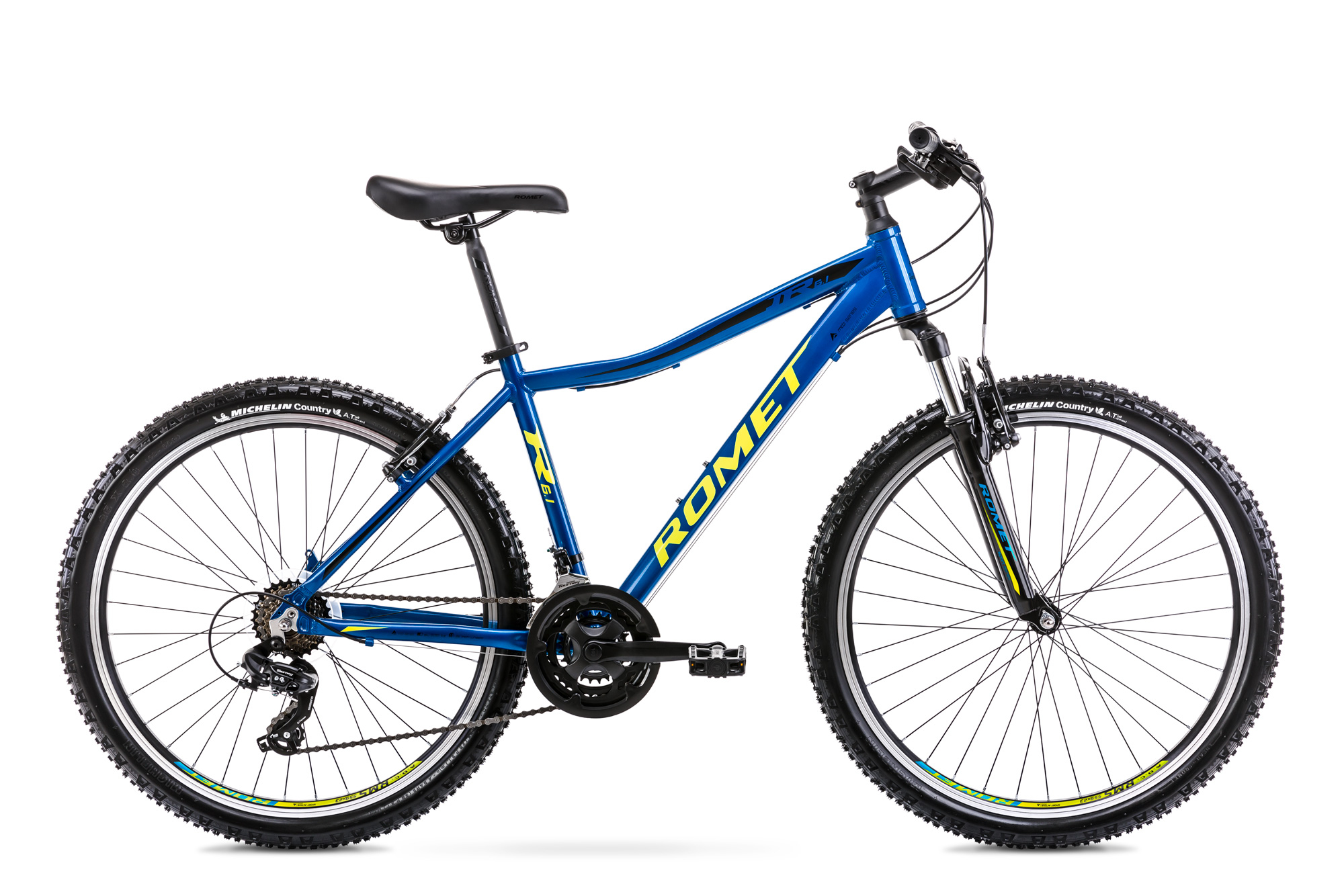 Bicicleta de munte pentru copii Romet Rambler R6.1 JR Albastru/Verde/Negru 2023