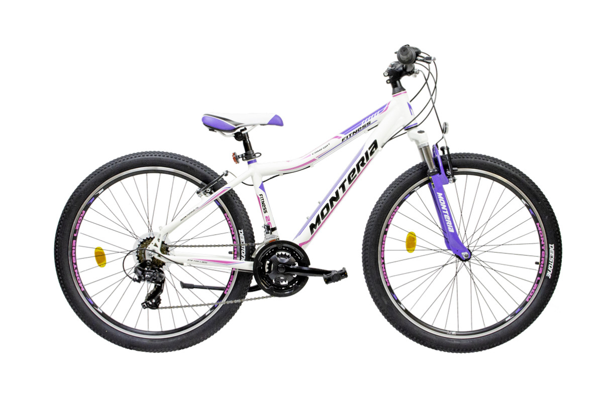 Bicicleta de munte Romet Monteria Fitness 26 Alb/Albastru/Roz 2021 biciclop.eu imagine noua