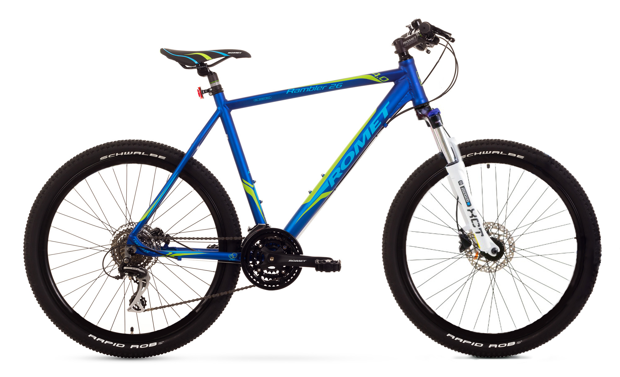 Bicicleta de munte Romet RAMBLER 26 4 L/19 Albastru/Verde biciclop.eu imagine noua
