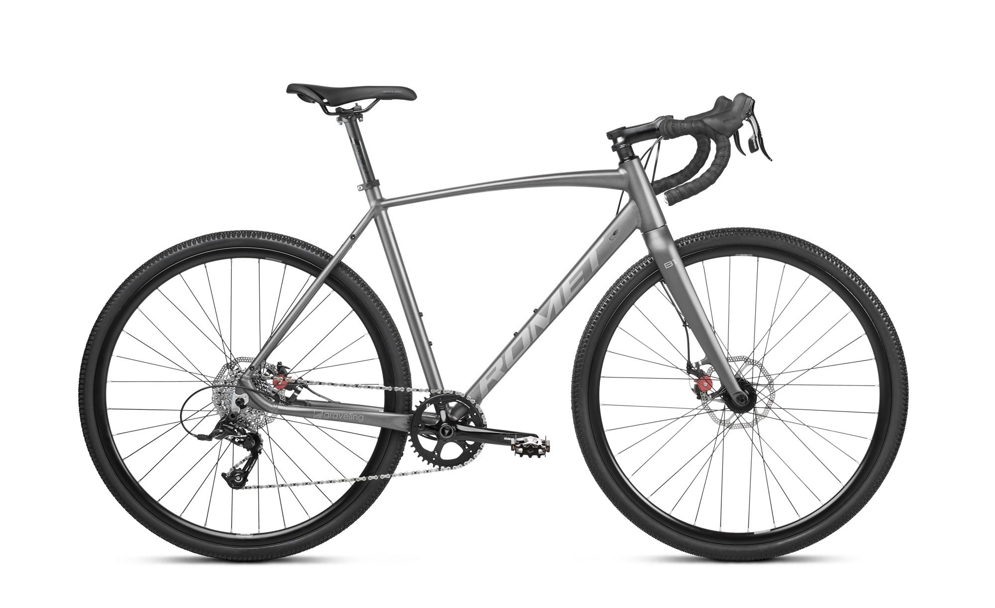 Bicicleta gravel unisex Romet Boreas 1 Lite Grafit/Gri 2023 biciclop.eu imagine noua