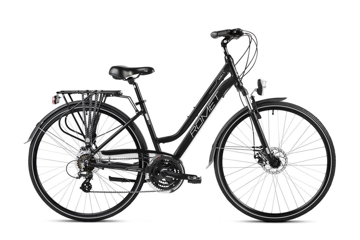Bicicleta de trekking/oras pentru femei Romet Gazela 2 Alb/Negru 2023 biciclop.eu imagine noua