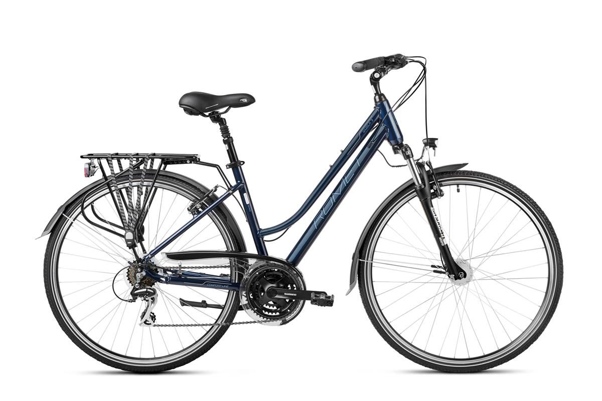 Bicicleta de trekking/oras pentru femei Romet Gazela 3 Bleumarin/Albastru 2023 biciclop.eu imagine noua