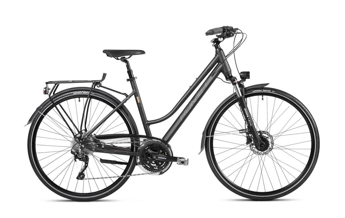 Bicicleta de trekking/oras pentru femei Romet Gazela 9 Maro Inchis 2023 biciclop.eu imagine noua