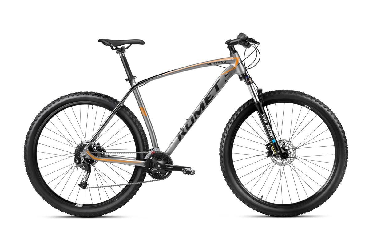 Bicicleta MTB – XC pentru barbati Romet Mustang M2 Lite Gri/Portocaliu 2023