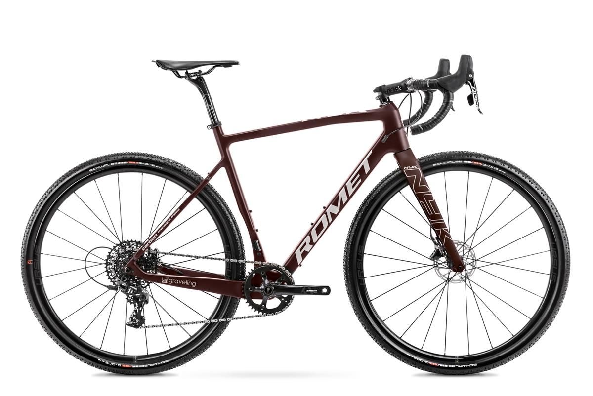 Bicicleta gravel unisex Romet NYK Maro/Bej 2023 biciclop.eu imagine noua