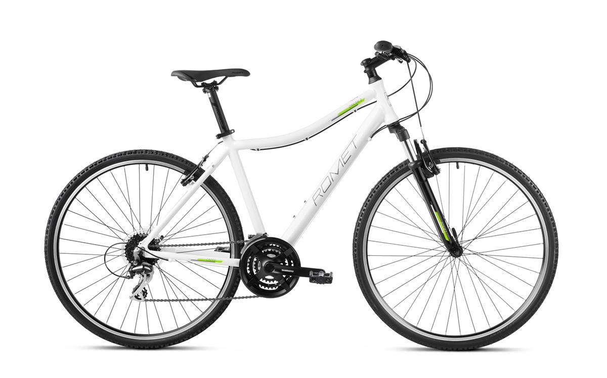Bicicleta de trekking pentru femei Romet Orkan 2 D Alb/Verde 2023 biciclop.eu imagine noua