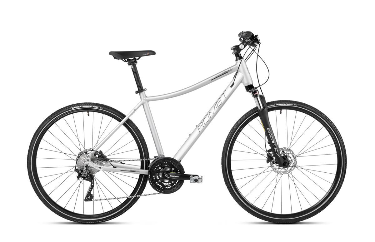 Bicicleta de trekking pentru femei Romet Orkan 7 D Argintiu/Gri 2023 biciclop.eu imagine noua