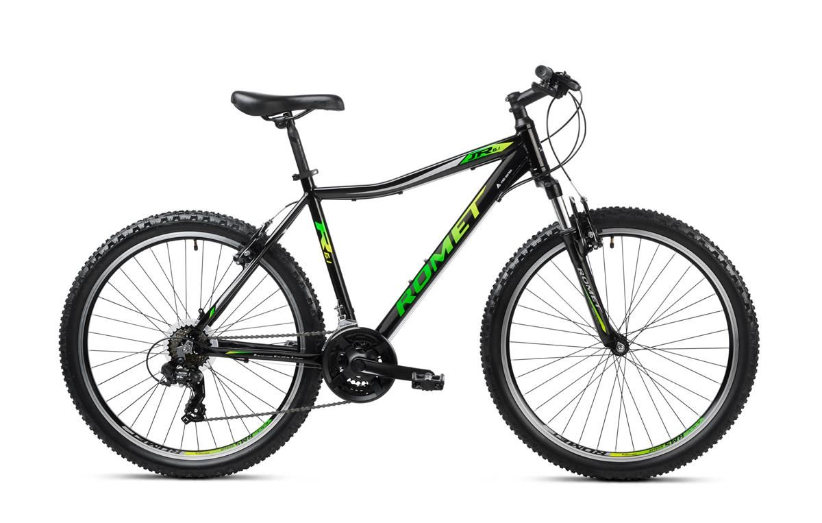 Bicicleta de munte pentru barbati Romet Rambler R6.1 JR Negru/Verde/Gri 2023