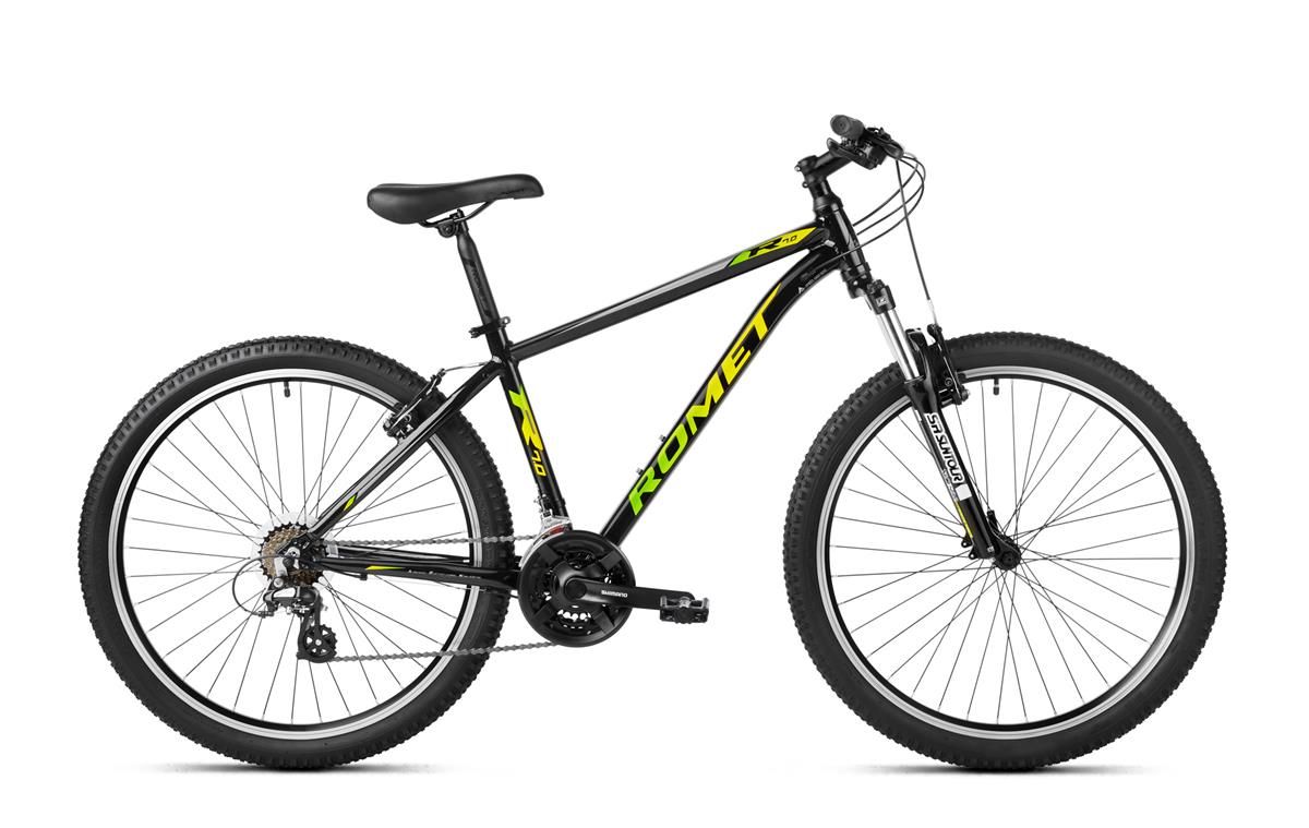 Bicicleta de munte pentru barbati Romet Rambler R7.0 Negru/Galben/Argintiu 2023