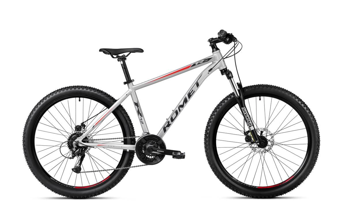 Bicicleta de munte pentru barbati Romet Rambler R7.2 Argintiu/Rosu/Gri 2023 biciclop.eu imagine noua