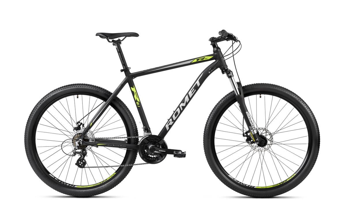 Bicicleta de munte pentru barbati Romet Rambler R9.1 Negru/Lime/Gri 2023