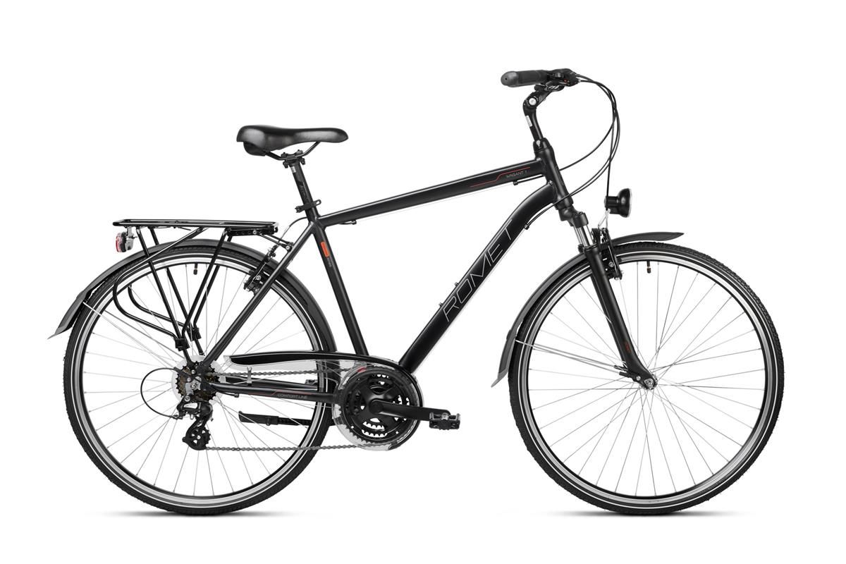 Bicicleta de trekking/oras pentru barbati Romet Wagant 1 Negru/Portocaliu 2023 biciclop.eu imagine noua