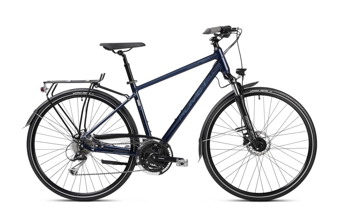 Bicicleta de trekking/oras pentru barbati Romet Wagant 8 Bleumarin/Albastru 2023