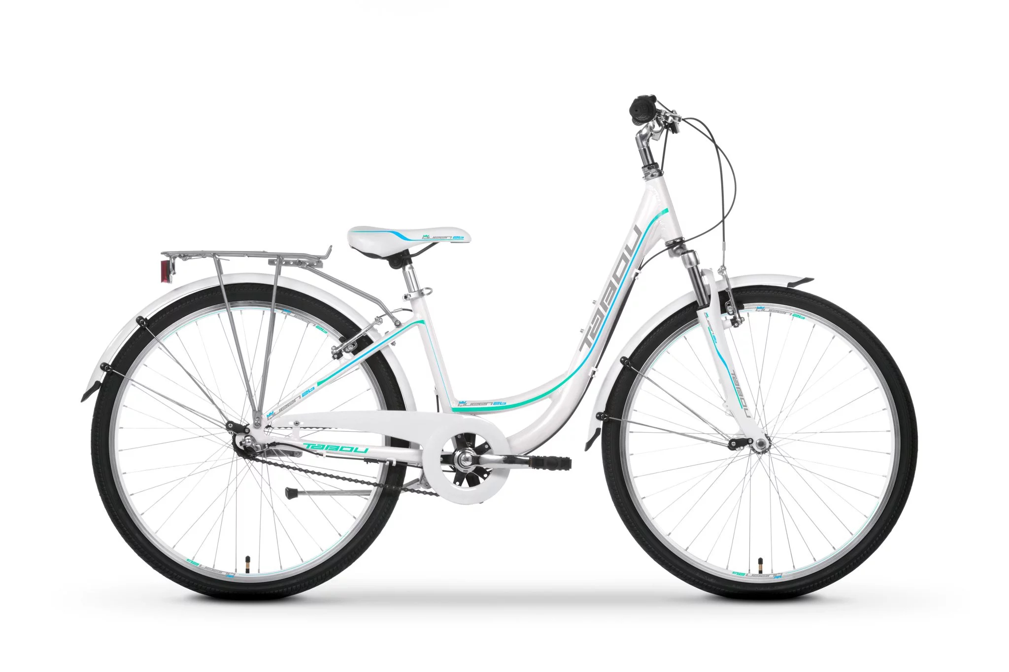 Bicicleta de oras pentru femei Tabou Queen 26 Nexus Alb/Verde 2022 