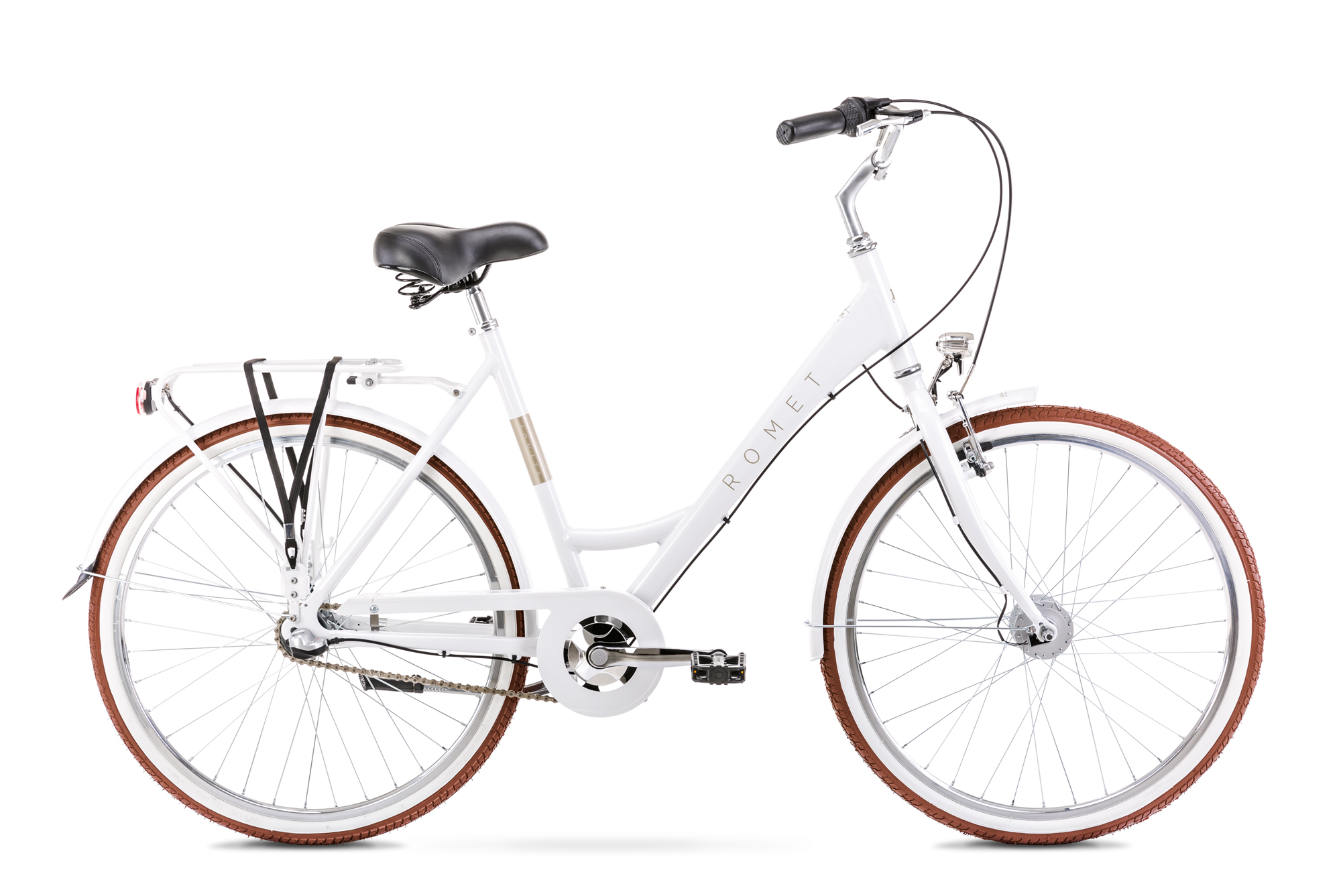 Bicicleta de oras pentru femei Romet Sonata Classic 26 Alb 2022 Romet biciclop.eu