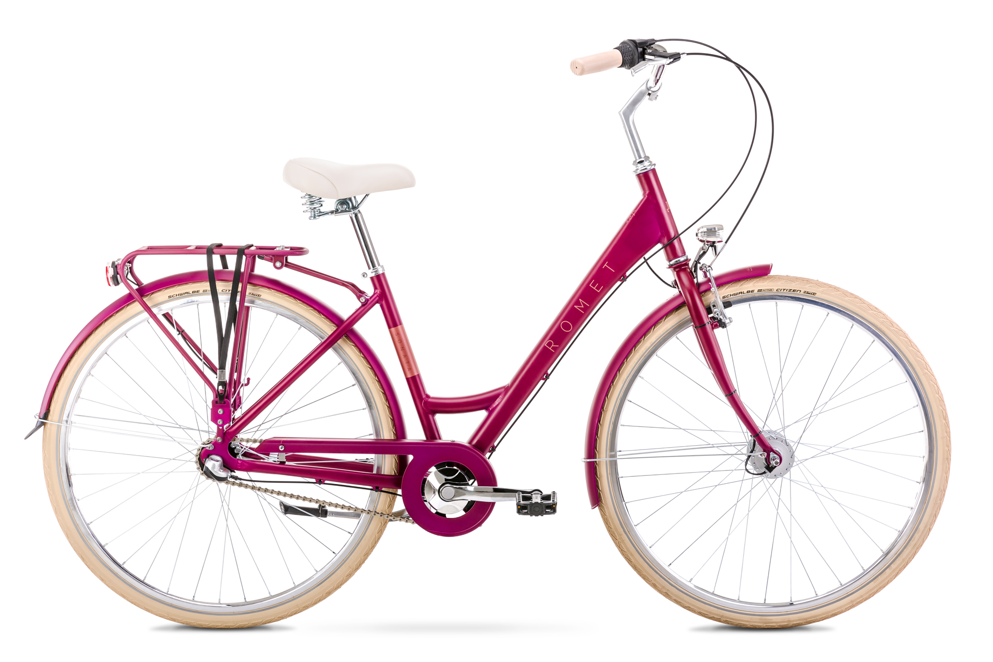 Bicicleta de oras pentru femei Romet Sonata Classic 26 Roz 2022 Romet biciclop.eu