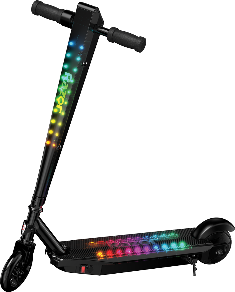 Trotineta electrica cu joc de lumini pentru copii +8 ani Razor Sonic Glow E Scooter Negru Razor biciclop.eu