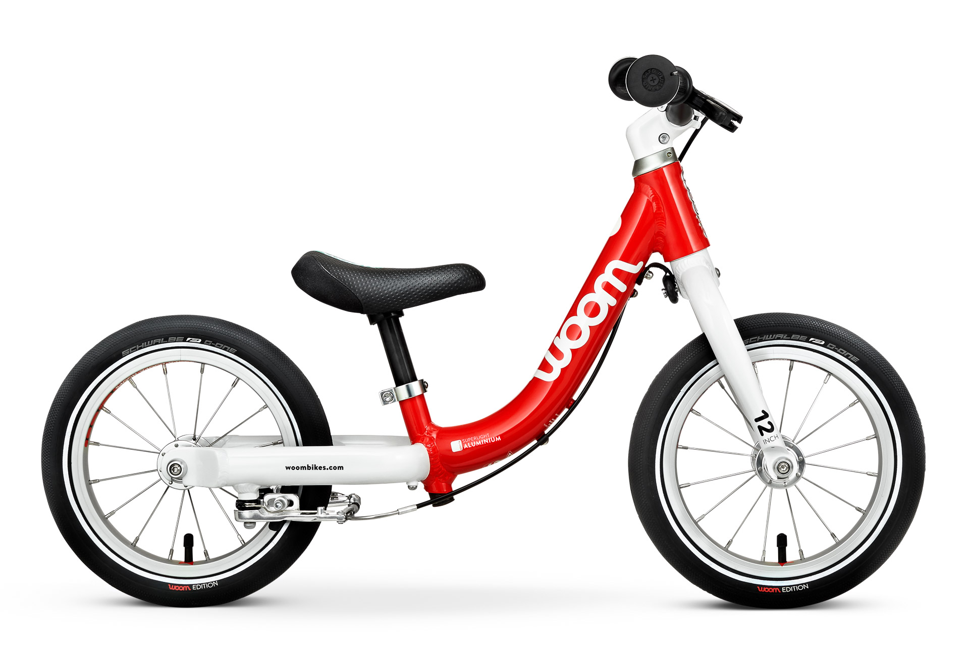 Bicicleta fara pedale pentru copii Woom 1 Classic Rosu /Biciclete imagine 2022