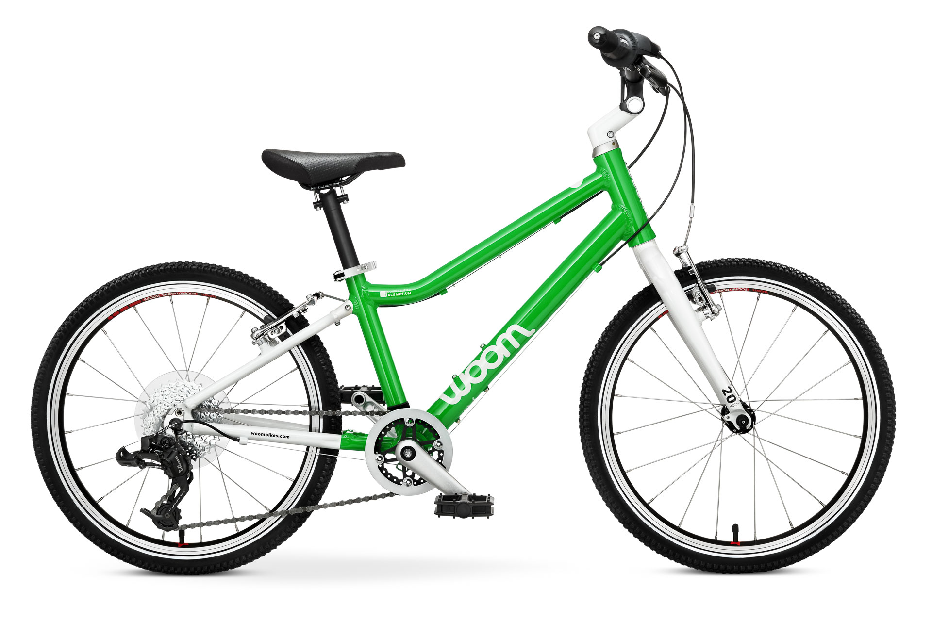 Bicicleta pentru copii Woom 4 Verde bicicleta
