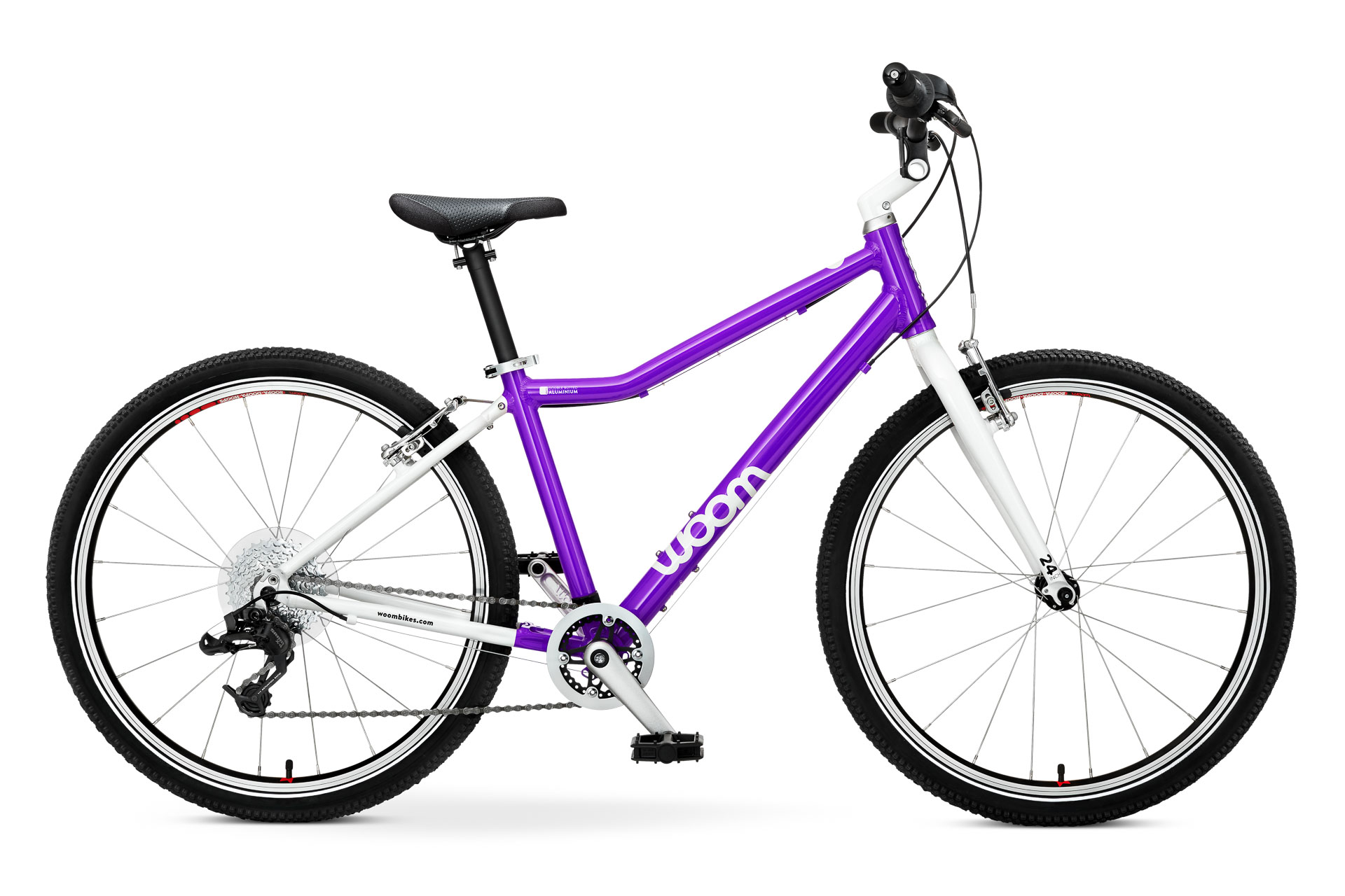 Bicicleta pentru copii Woom 5 Violet bicicleta