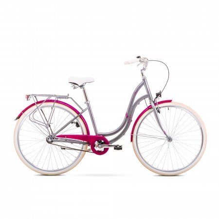 Bicicleta de oras Romet Angel 28 1 Argintiu/Roz 2019