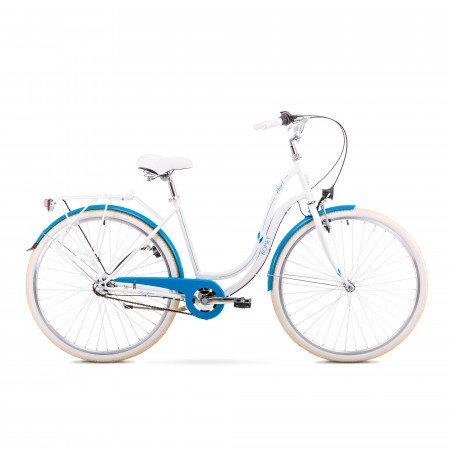 Bicicleta de oras pentru femei Romet Angel 28 3 Alb 2019
