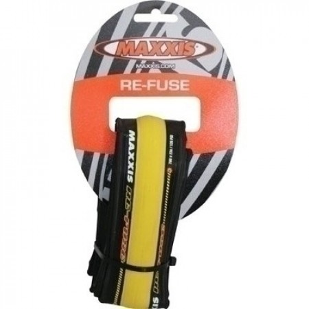 Anvelopa Maxxis 700X23C Fuse black-yellow 27TPI wire