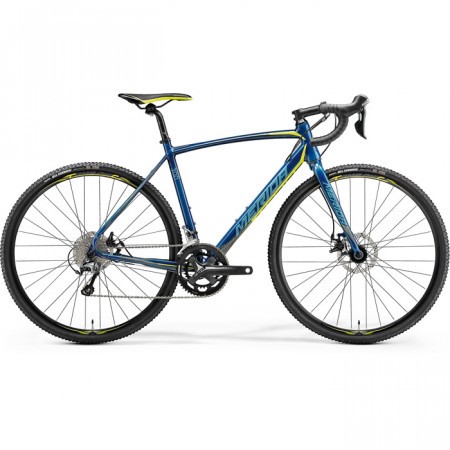 Bicicleta de cyclo cross pentru barbati Merida Cyclo Cross 300 Albastru petrol(Galben/Turcoaz) 2018