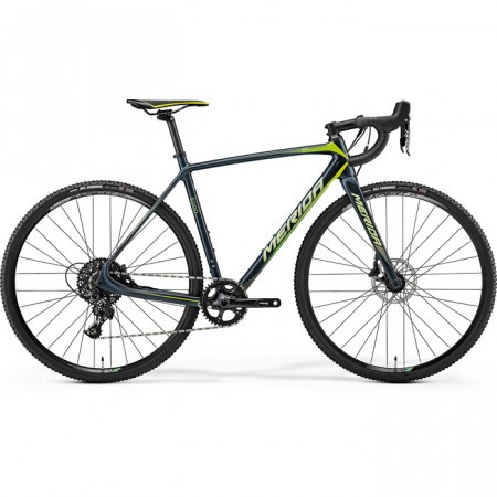 Bicicleta de cyclo cross pentru barbati Merida Cyclo Cross 6000 Gri inchis(Verde/Galben) 2018