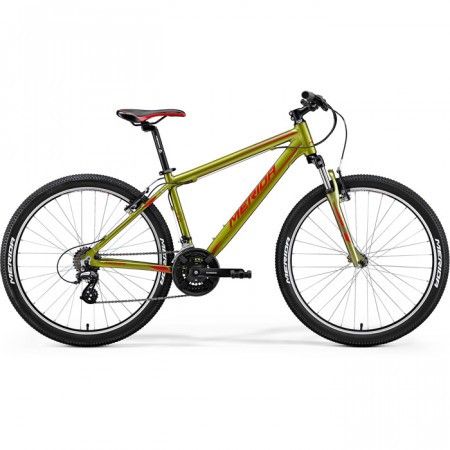 Bicicleta de munte pentru barbati Merida Matts 6.10-V Verde Olive(Rosu) 2018