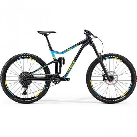 Bicicleta de munte pentru barbati Merida One-Sixty 800 Bleumarin(Albastru/Galben) 2018