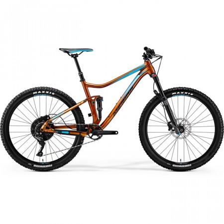 Bicicleta de munte pentru barbati Merida One-Twenty 9.600 Cupru(Negru/Albastru) 2018
