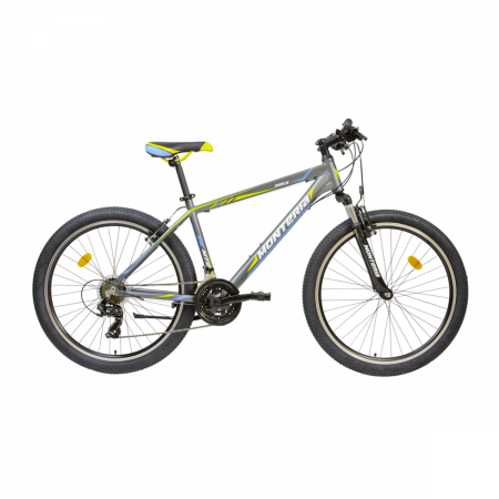 Bicicleta de munte Romet Monteria MRX Gri/Galben/Albastru